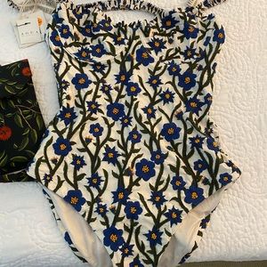 Agua by Agua Bendita Hand Embroidered Bathing Suit